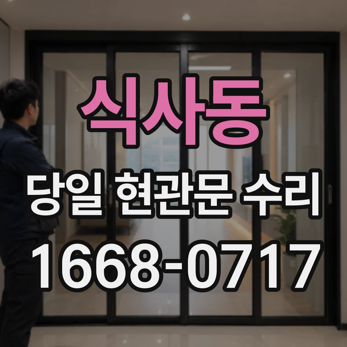 식사동 당일 현관문 수리