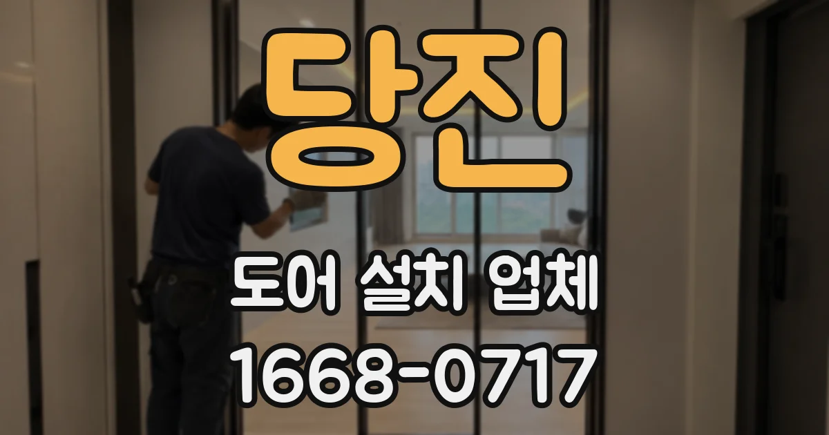 당진 도어 설치 업체