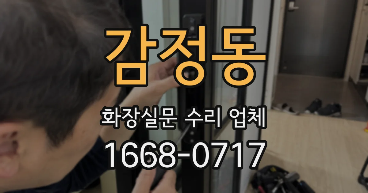 감정동 화장실문 수리 업체