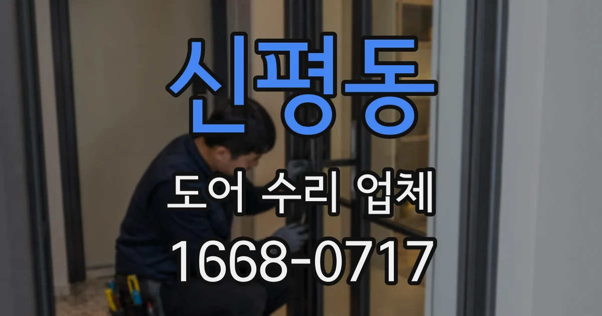 신평동 도어 수리 업체