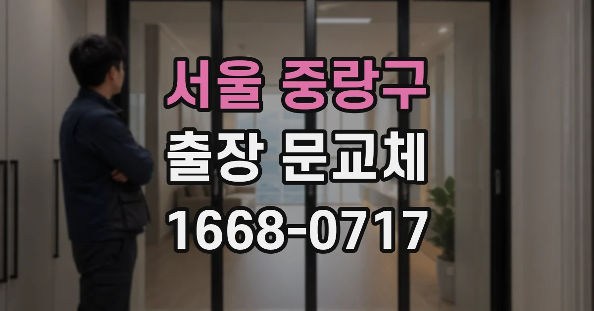 서울 중랑구 출장 문교체