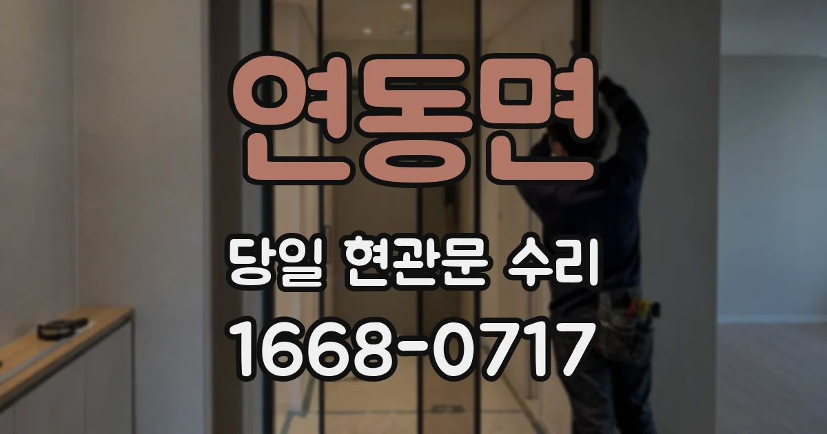 연동면 당일 현관문 수리