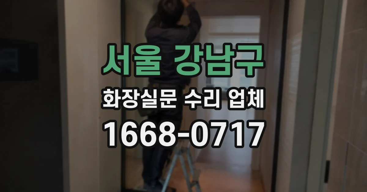 서울 강남구 화장실문 수리 업체