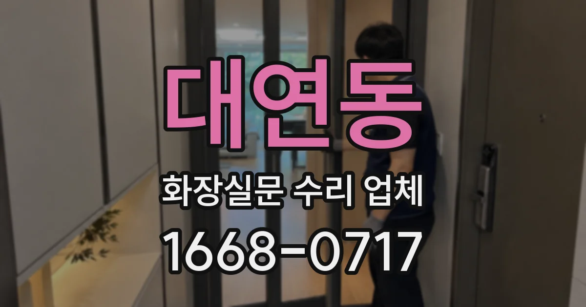 대연동 화장실문 수리 업체