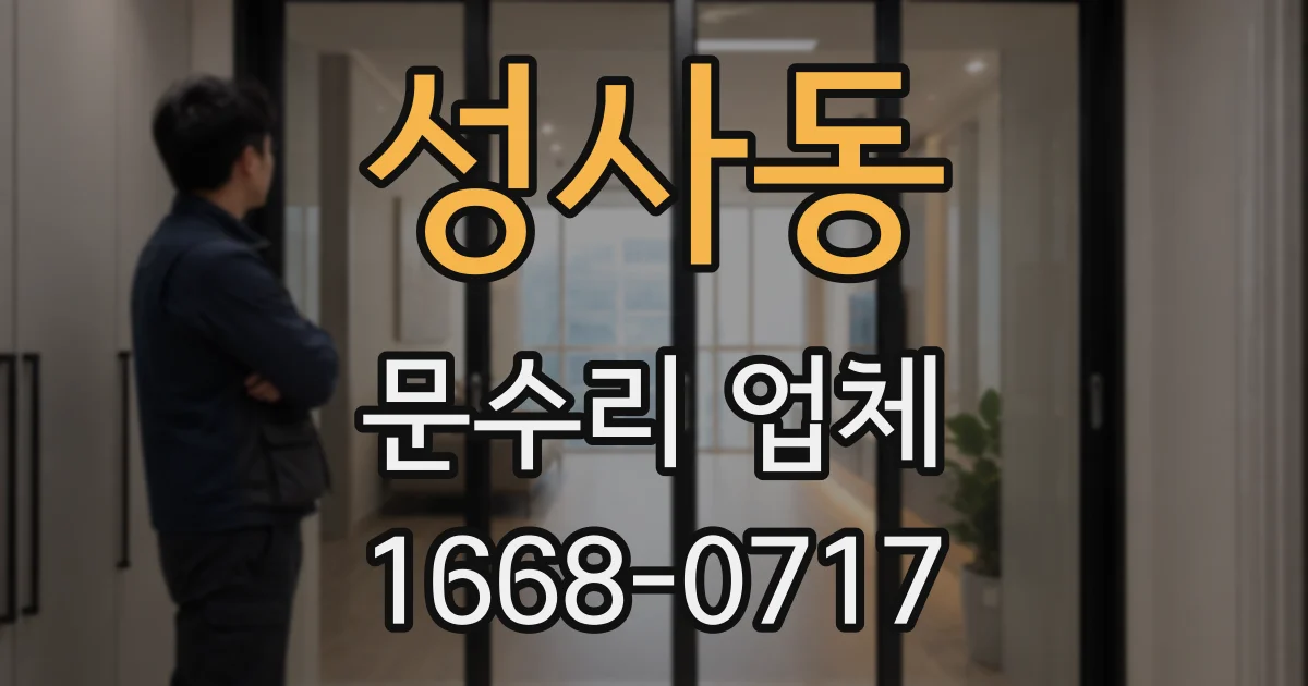 성사동 문수리 업체