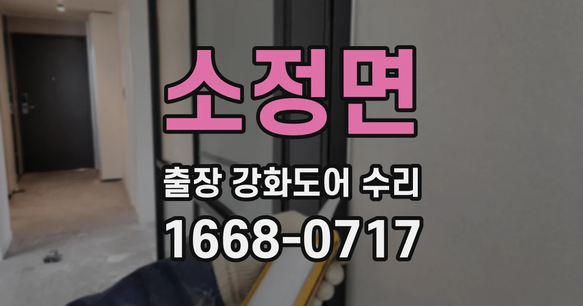 소정면 출장 강화도어 수리