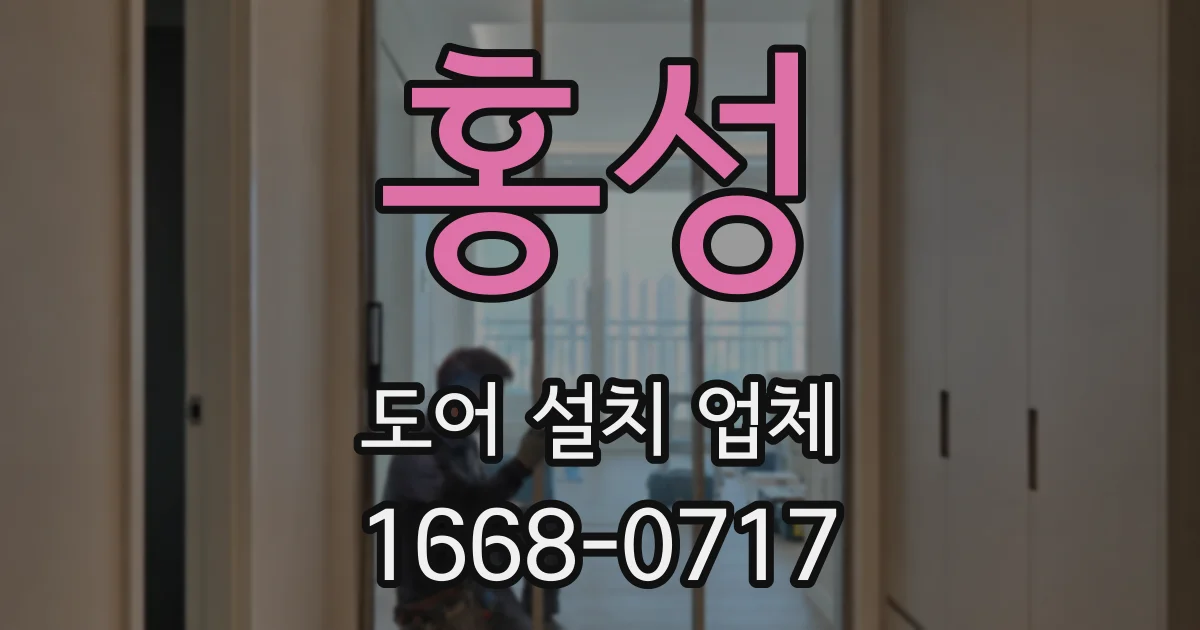 홍성 도어 설치 업체