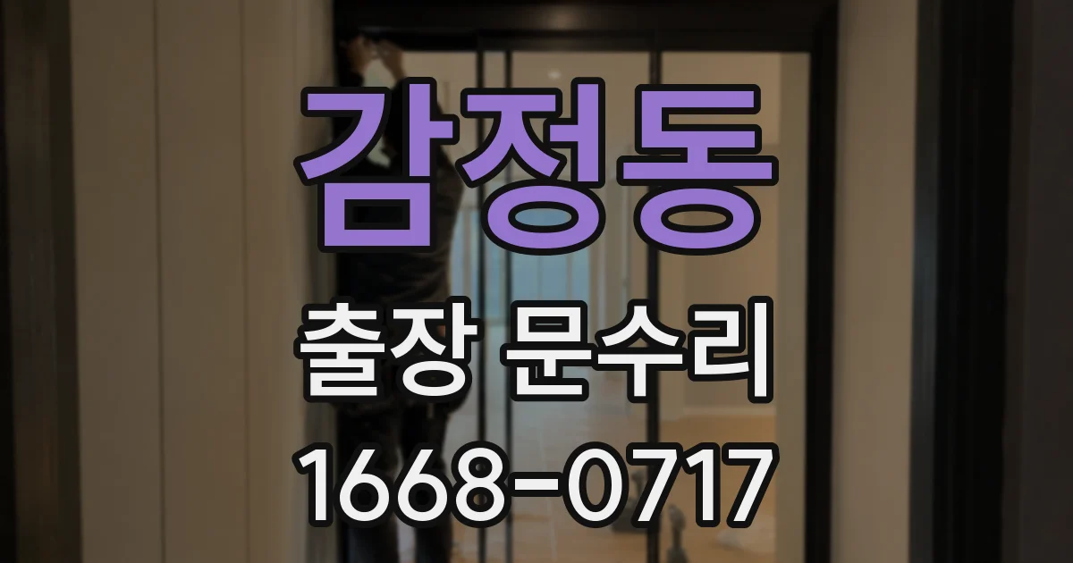 감정동 출장 문수리