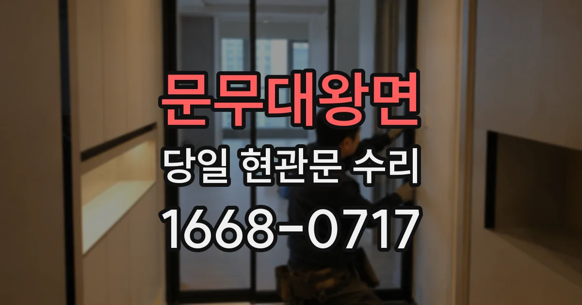 문무대왕면 당일 현관문 수리