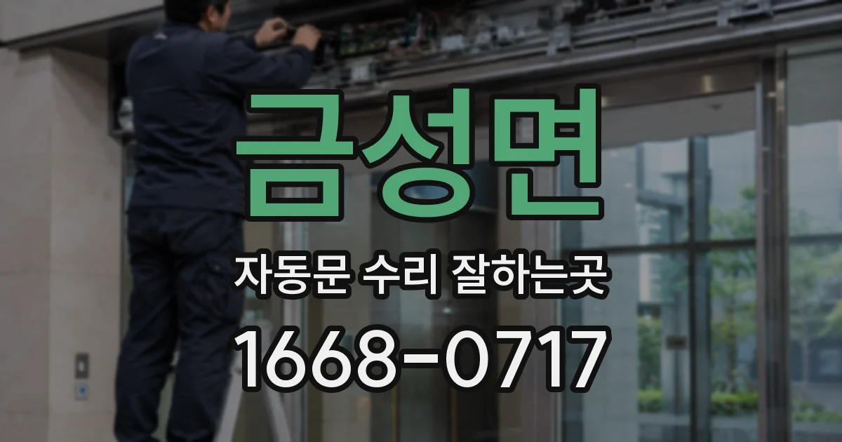 금성면 자동문 수리 잘하는곳