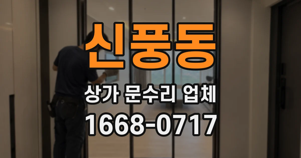 신풍동 상가 문수리 업체