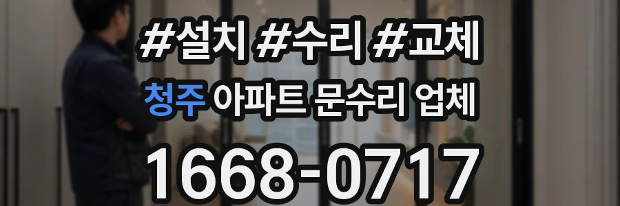 청주 아파트 문수리 업체