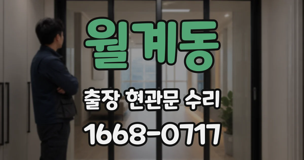 월계동 출장 현관문 수리