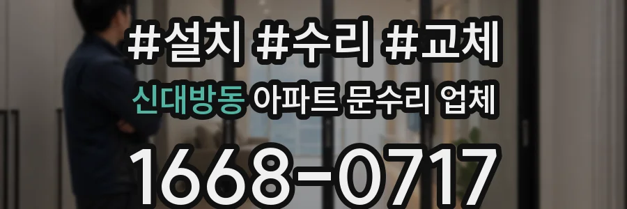 신대방동 아파트 문수리 업체