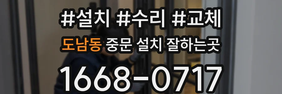 도남동 중문 설치 잘하는곳