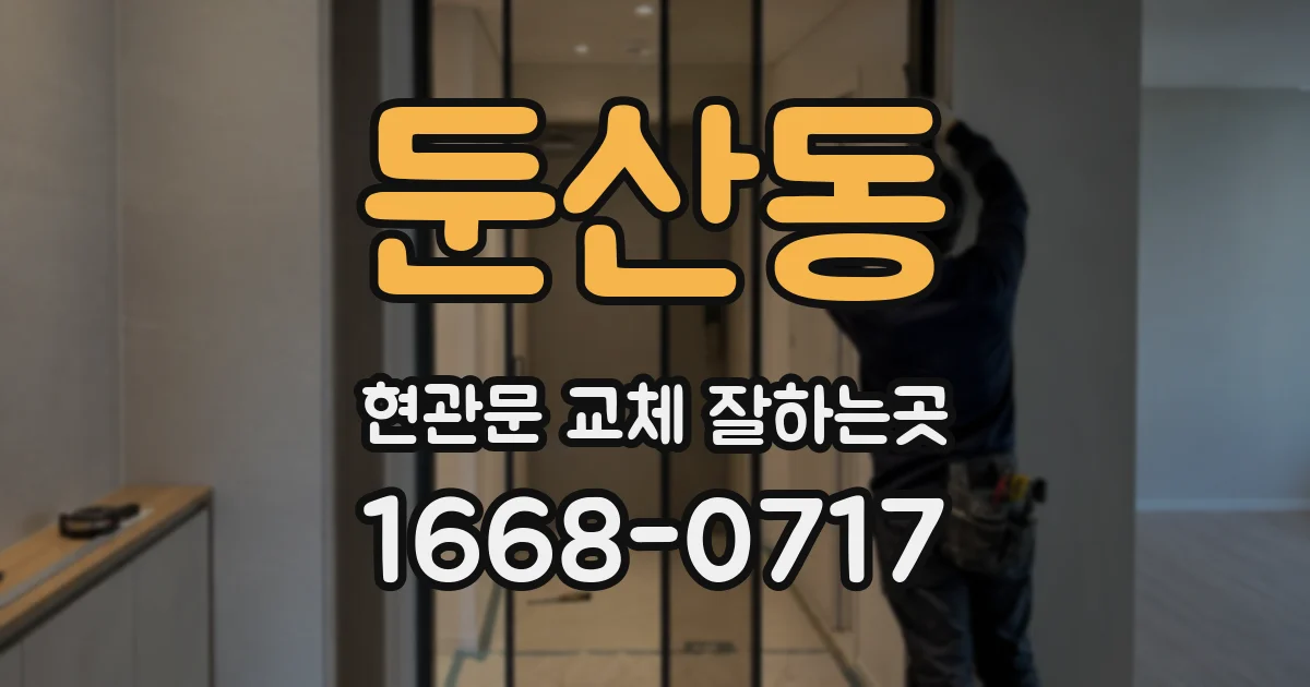 둔산동 현관문 교체 잘하는곳