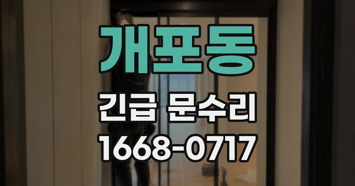 개포동 긴급 문수리