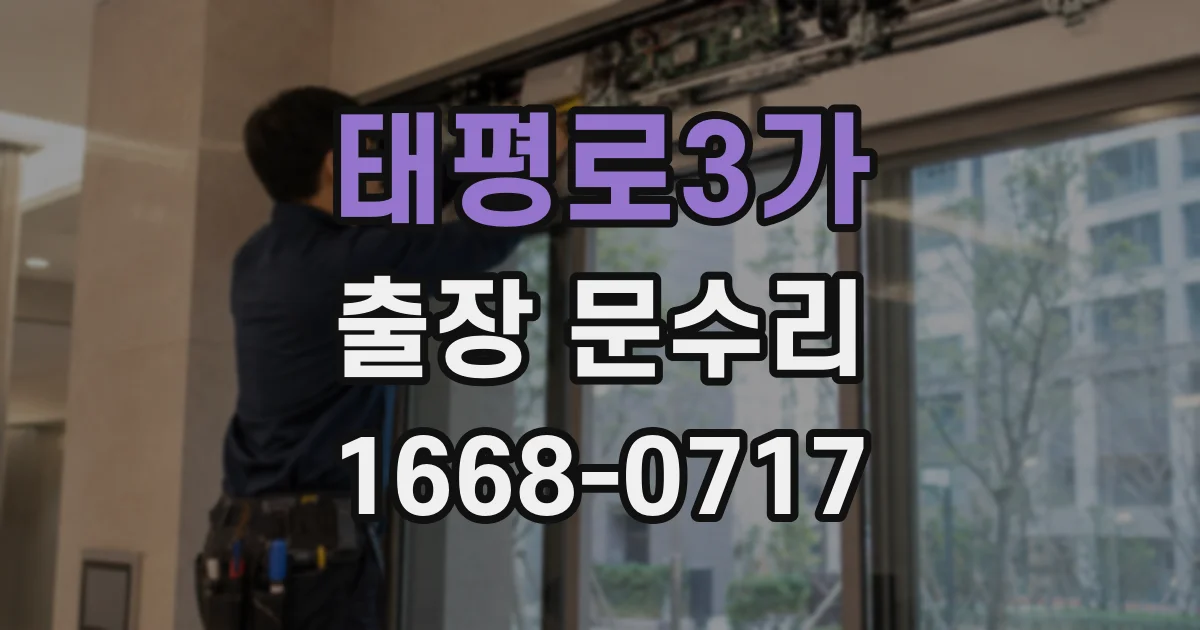 태평로3가 출장 문수리