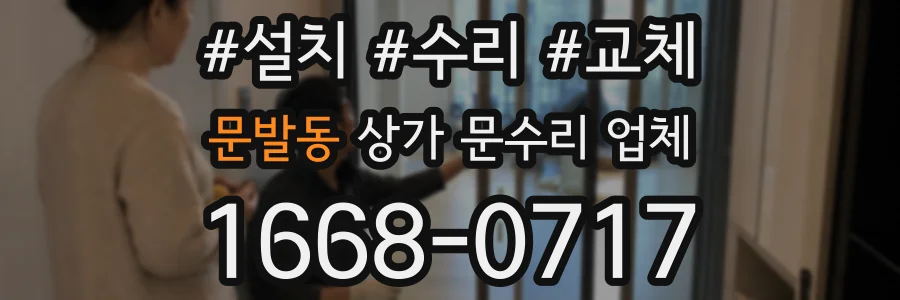 문발동 상가 문수리 업체