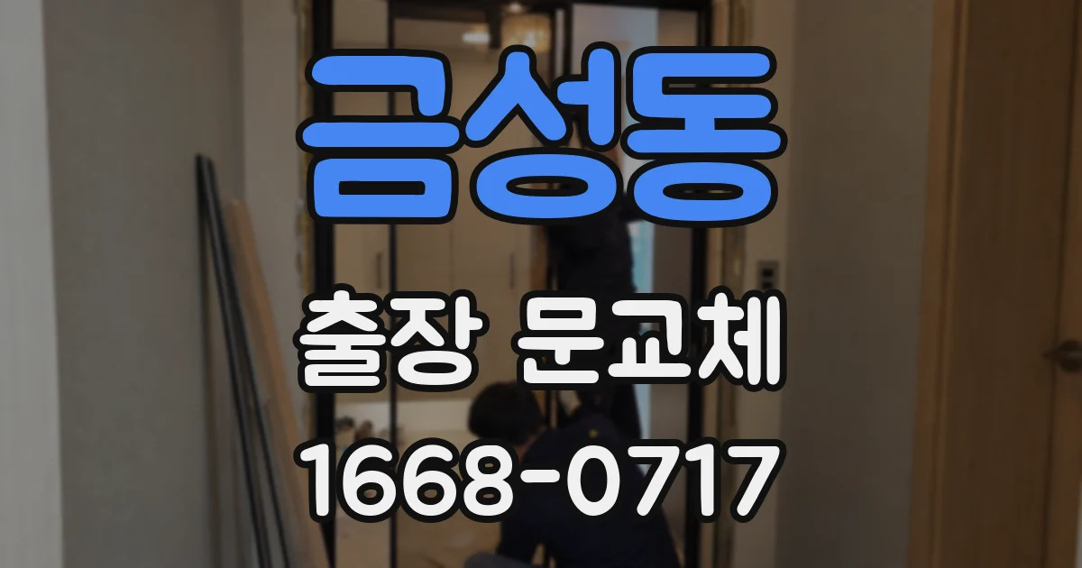 금성동 출장 문교체