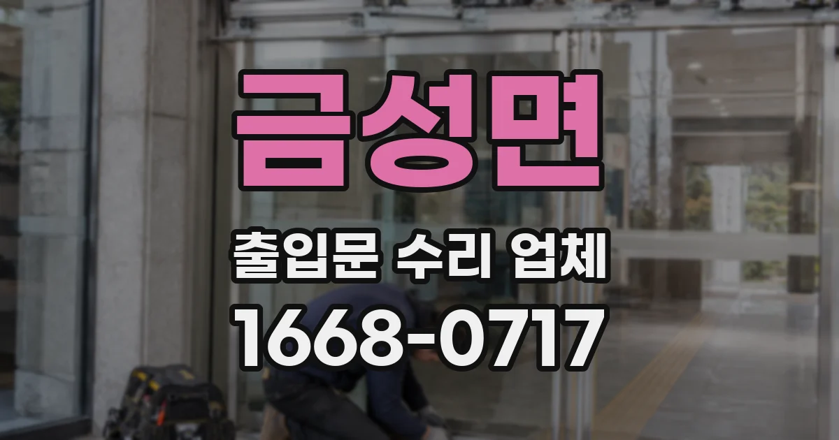 금성면 출입문 수리 업체