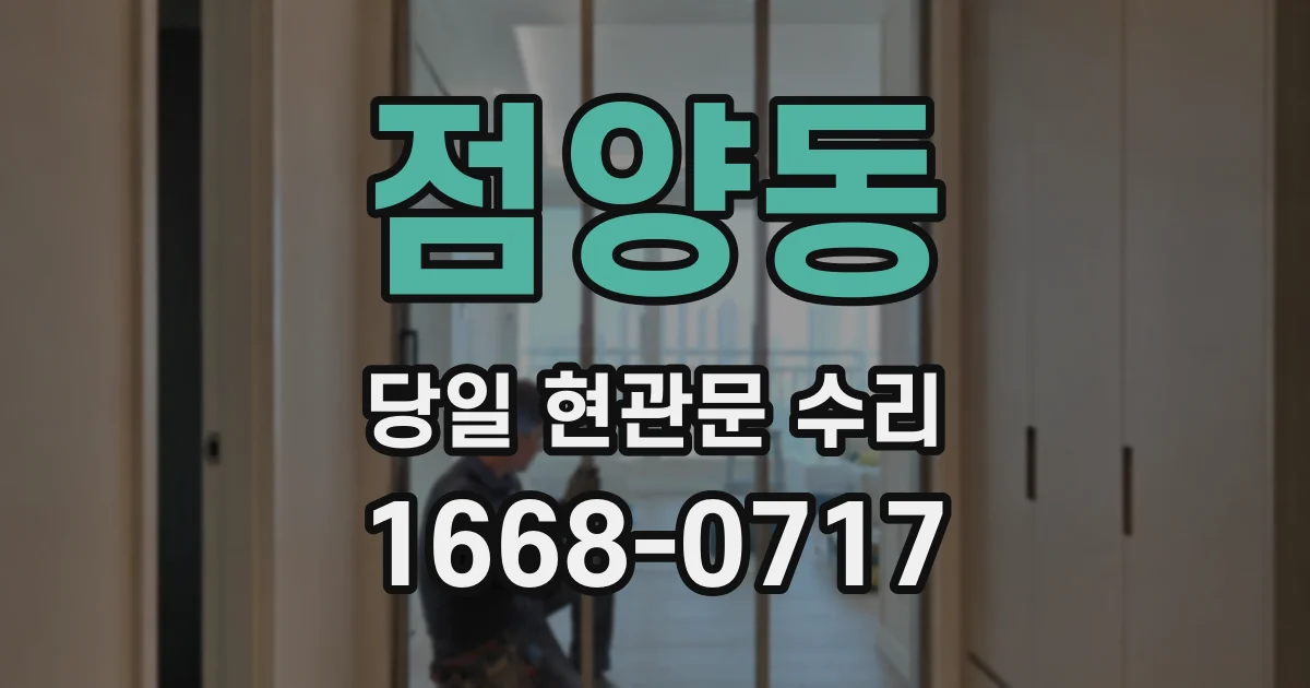 점양동 당일 현관문 수리