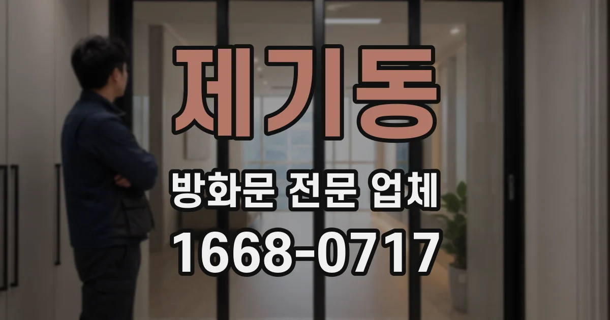 제기동 방화문 전문 업체