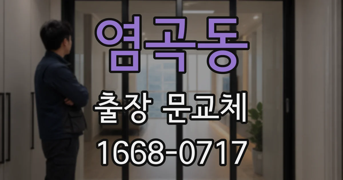 염곡동 출장 문교체