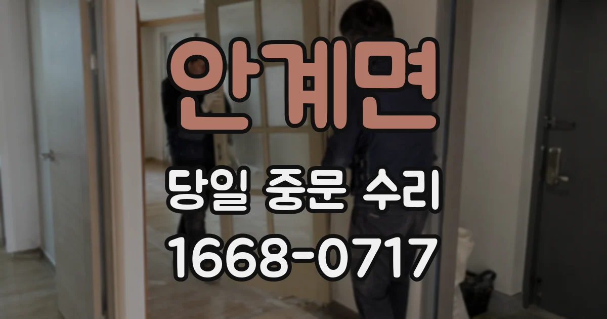 안계면 당일 중문 수리