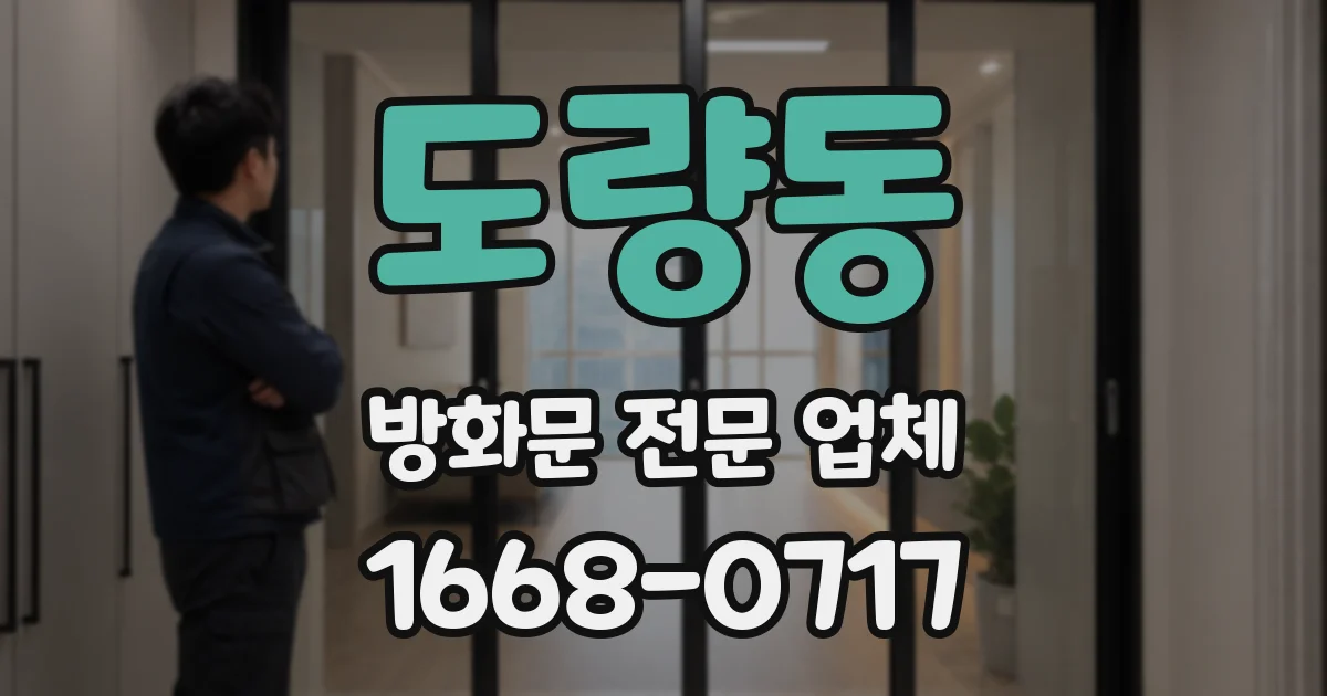도량동 방화문 전문 업체
