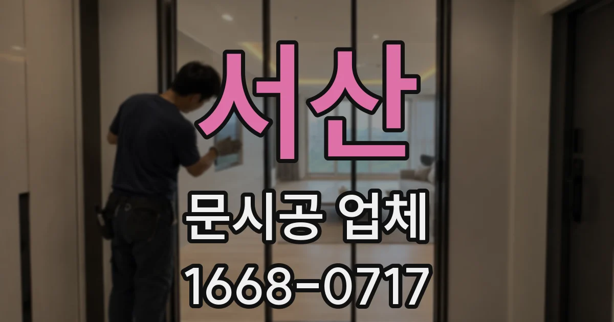 서산 문시공 업체