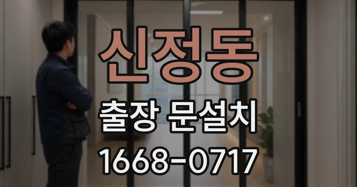 신정동 출장 문설치