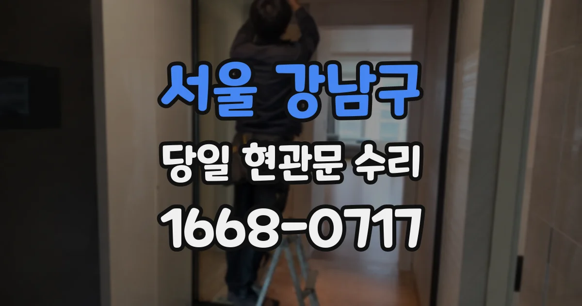서울 강남구 당일 현관문 수리