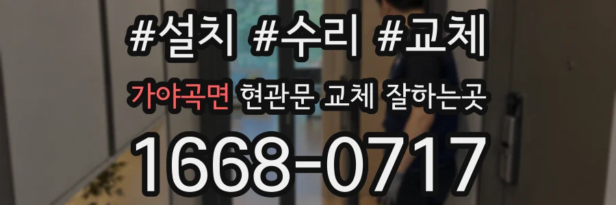 가야곡면 현관문 교체 잘하는곳