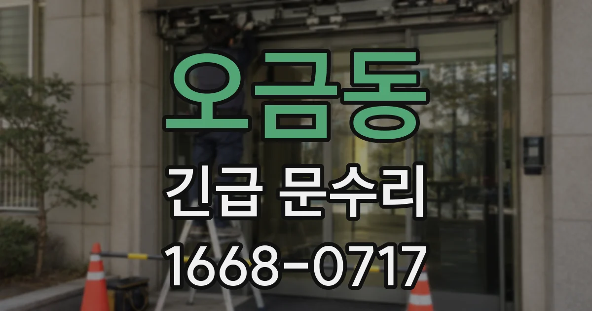 오금동 긴급 문수리