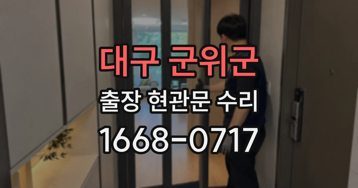 대구 군위군 출장 현관문 수리
