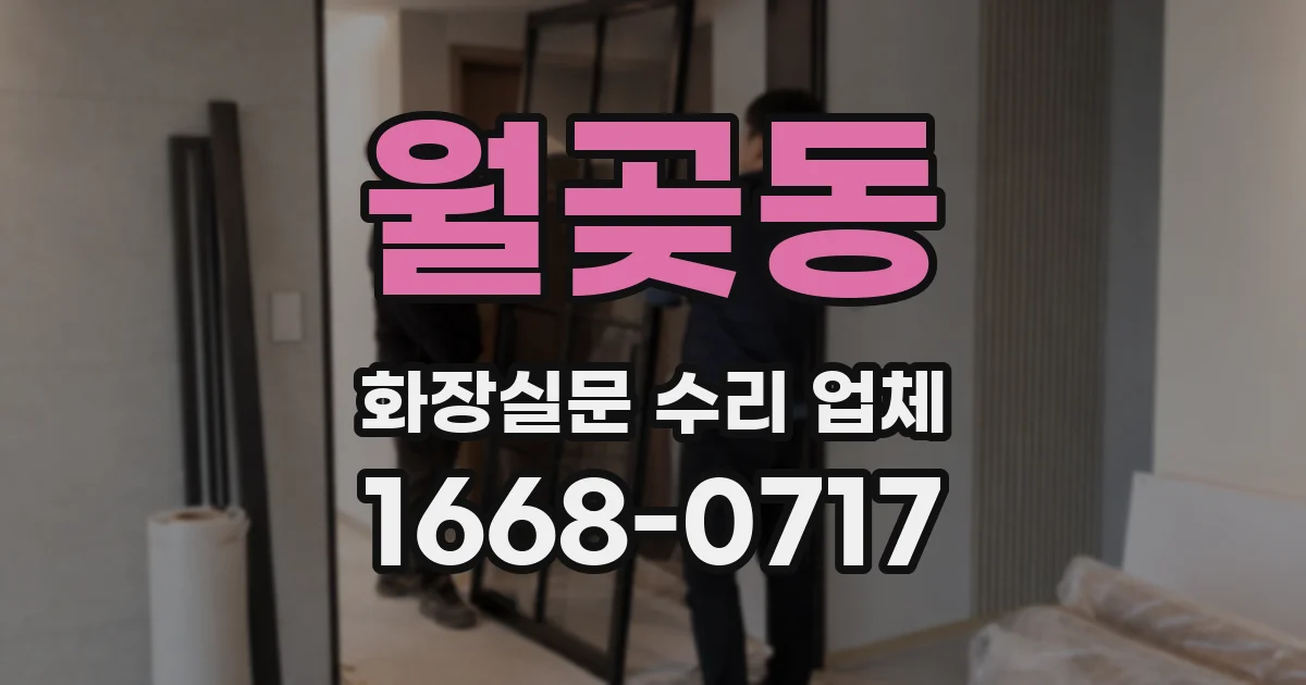 월곶동 화장실문 수리 업체