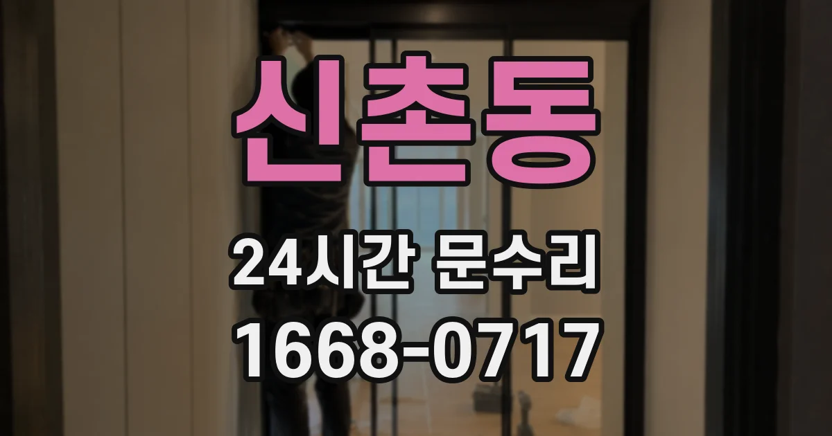신촌동 24시간 문수리