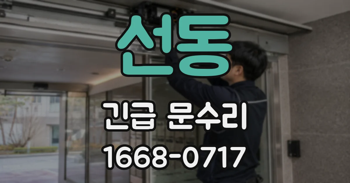 선동 긴급 문수리