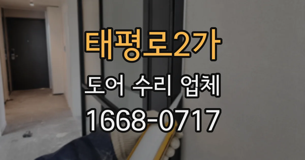 태평로2가 도어 수리 업체