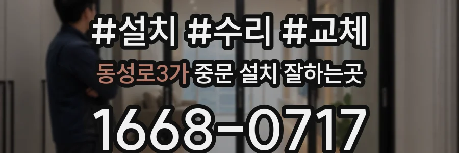 동성로3가 중문 설치 잘하는곳