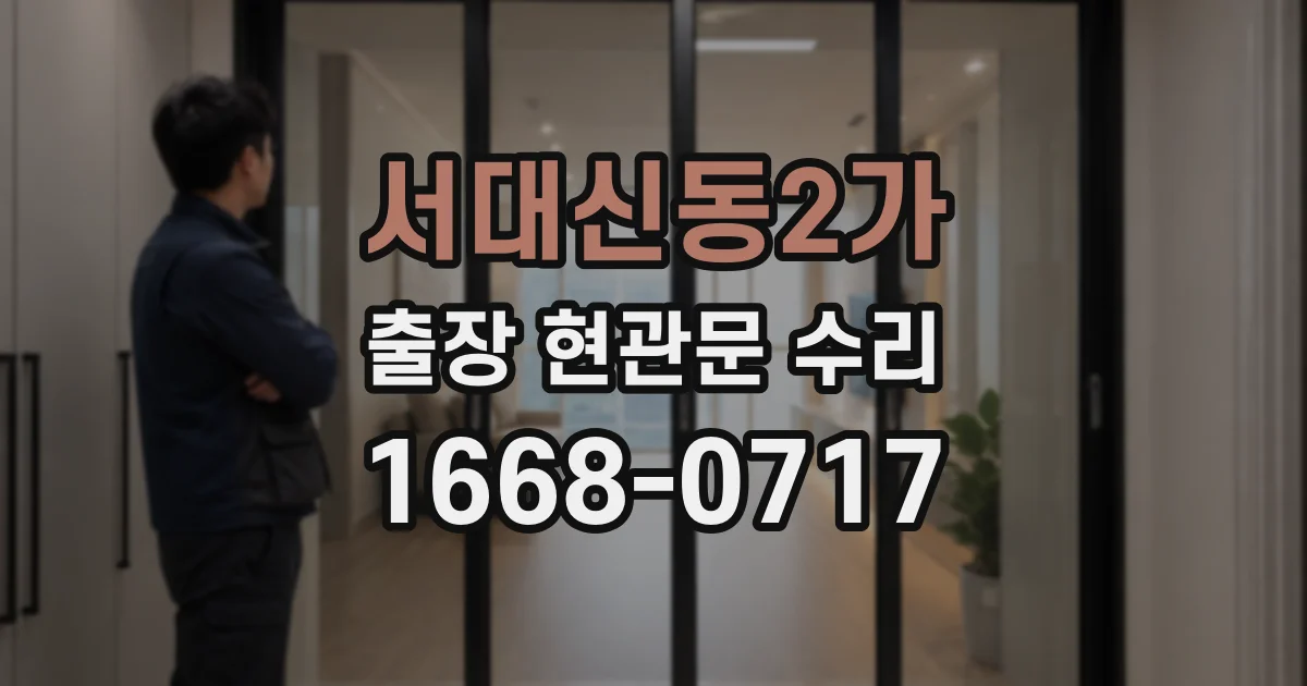 서대신동2가 출장 현관문 수리