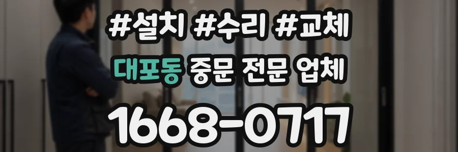대포동 중문 전문 업체