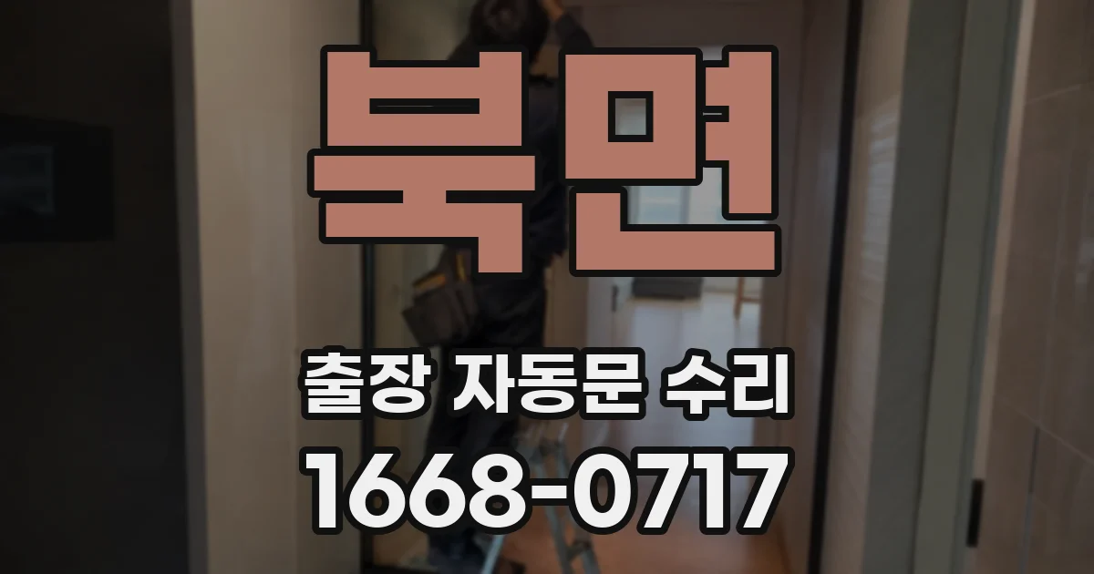 북면 출장 자동문 수리