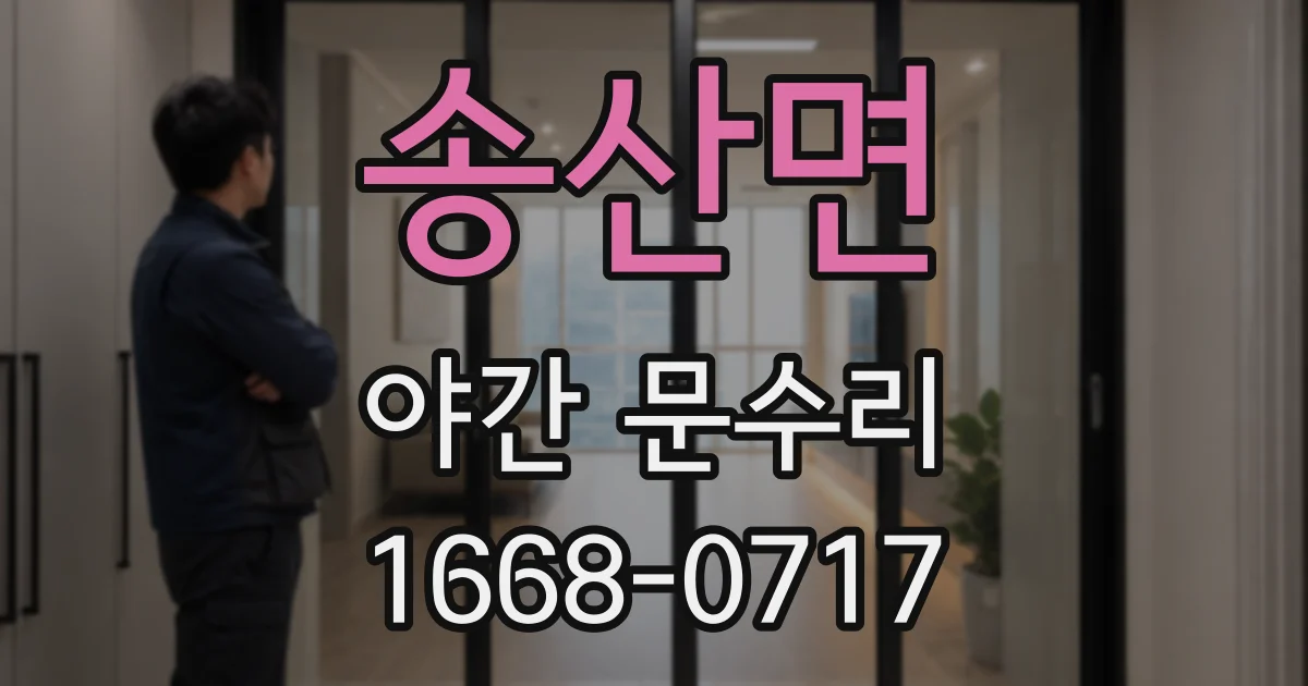 송산면 야간 문수리