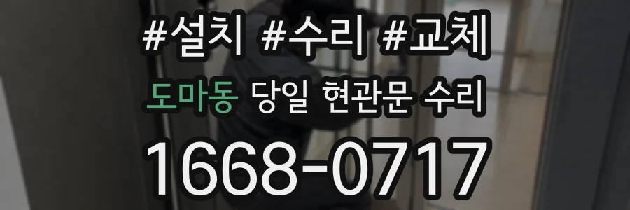 도마동 당일 현관문 수리