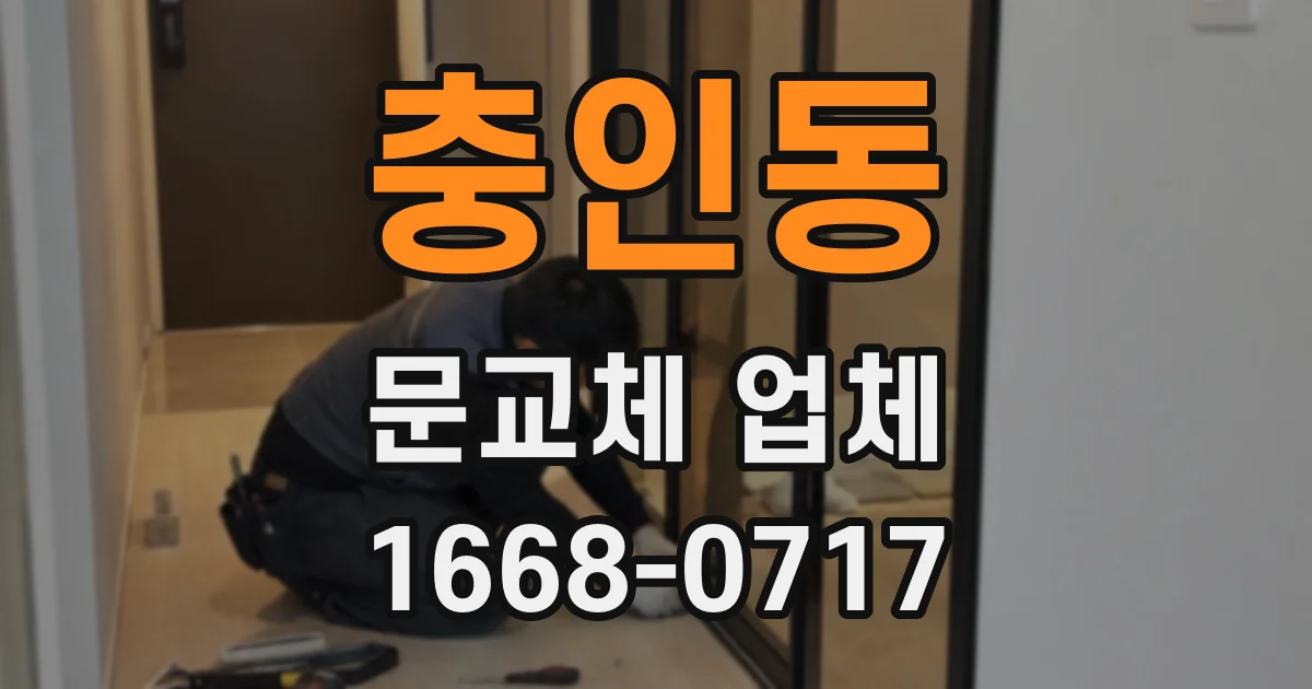 충인동 문교체 업체