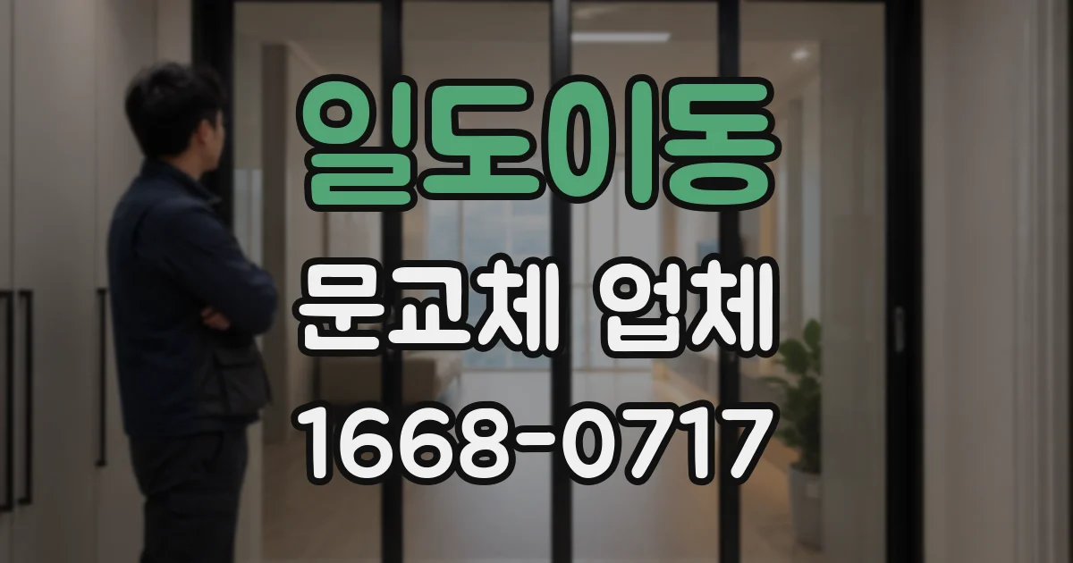일도이동 문교체 업체