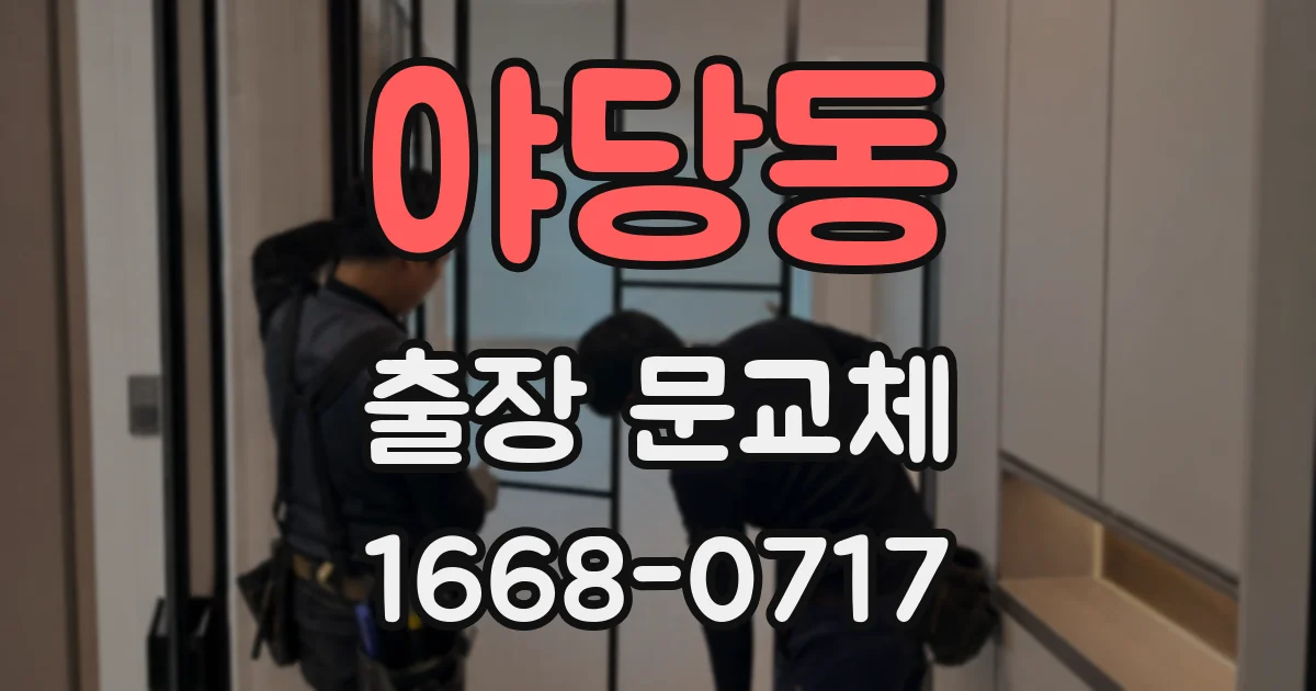 야당동 출장 문교체