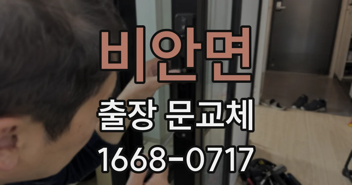 비안면 출장 문교체